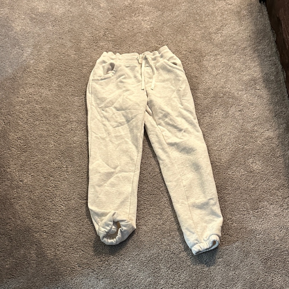 Kids Cream Jogger Pants
